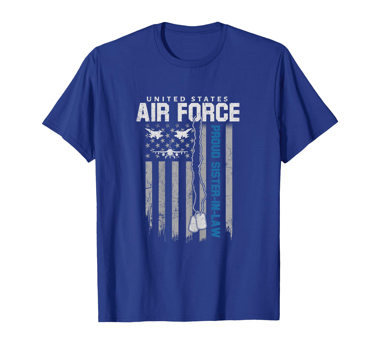 US Air Force Proud Sister-in-Law Flag USAF Family Matching T-Shirt