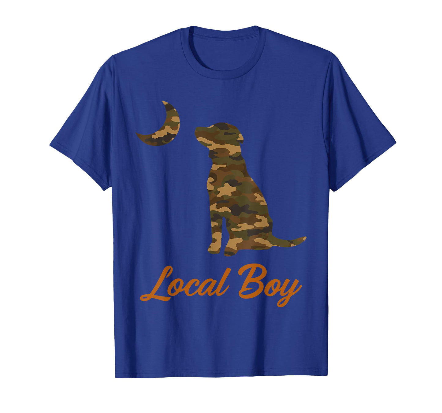 Black Lab Dog Local Southern Boy Camo Duck Hunting Youth Men T-Shirt