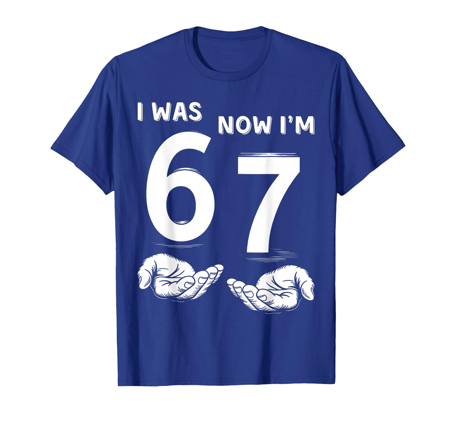 Six Seven Meme 7 Year Old Birthday Shirt was 6 Now I'm 7 T-Shirt
