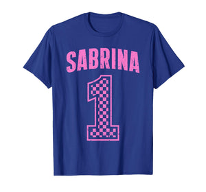 Vintage Sabrina Supporter Number 1 Checkered Greatest Fan T-Shirt