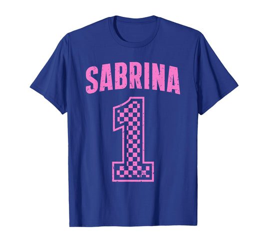 Vintage Sabrina Supporter Number 1 Checkered Greatest Fan T-Shirt