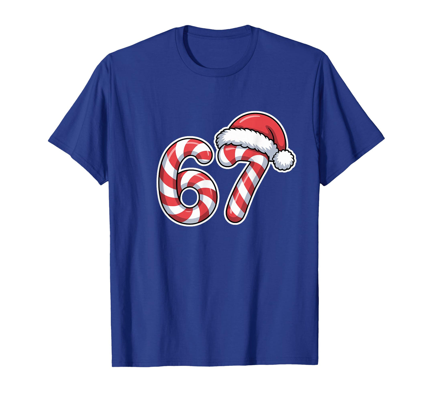 Melting Candy Cane 6 7 Ice Drip Meme 6 7 Costume Couple T-Shirt