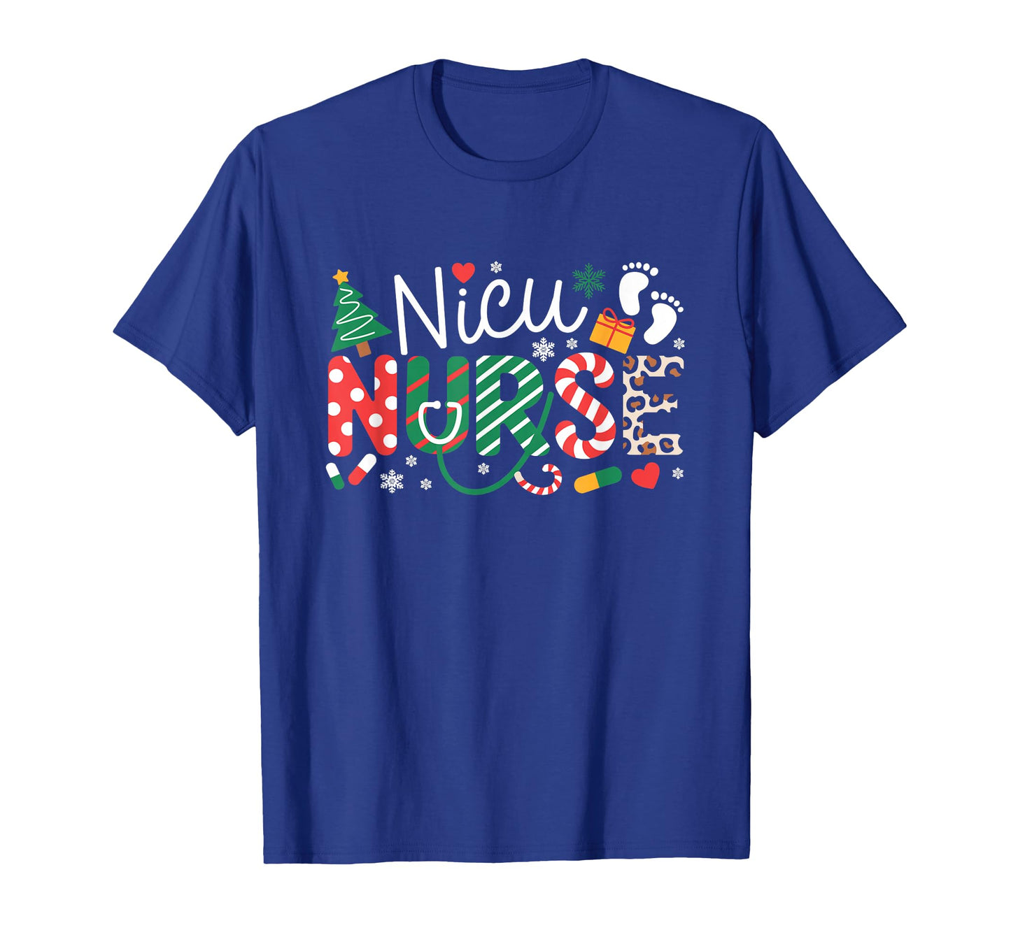 NICU Nurse Christmas Neonatal ICU Nursing Xmas Party T-Shirt