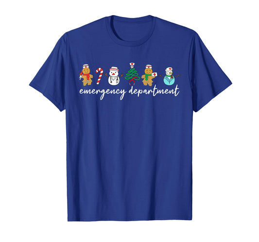Emergency Department Christmas Emergency Room ER RN Nurse T-Shirt