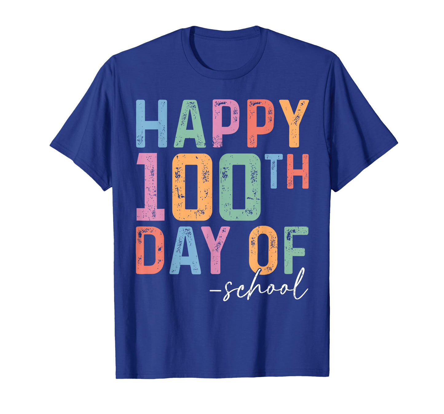 Retro Happy 100th Day of School Shirts Teacher Kids Student T-Shirt