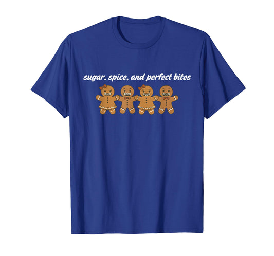 Gingerbread Dental Christmas Ortho Squad Orthodontist Brace T-Shirt