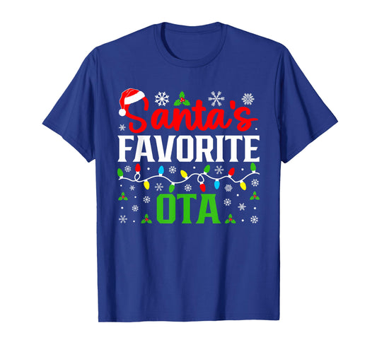 Santas Favorite OTA Christmas Occupational Therapy Assistant T-Shirt