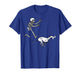 Funny Meme Greyhound Running Skeleton Halloween T-Shirt