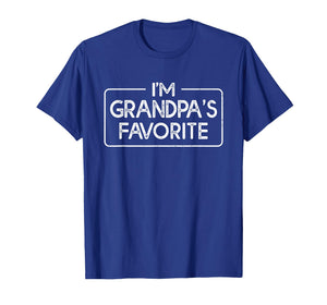 Funny I'm Grandpa's Favorite Grandson Granddaughter Humor T-Shirt