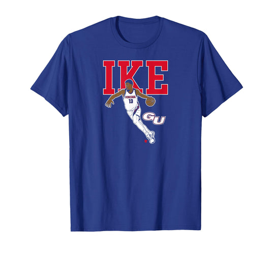 Graham IKE - Name Pose - Gonzaga Bulldogs Basketball T-Shirt