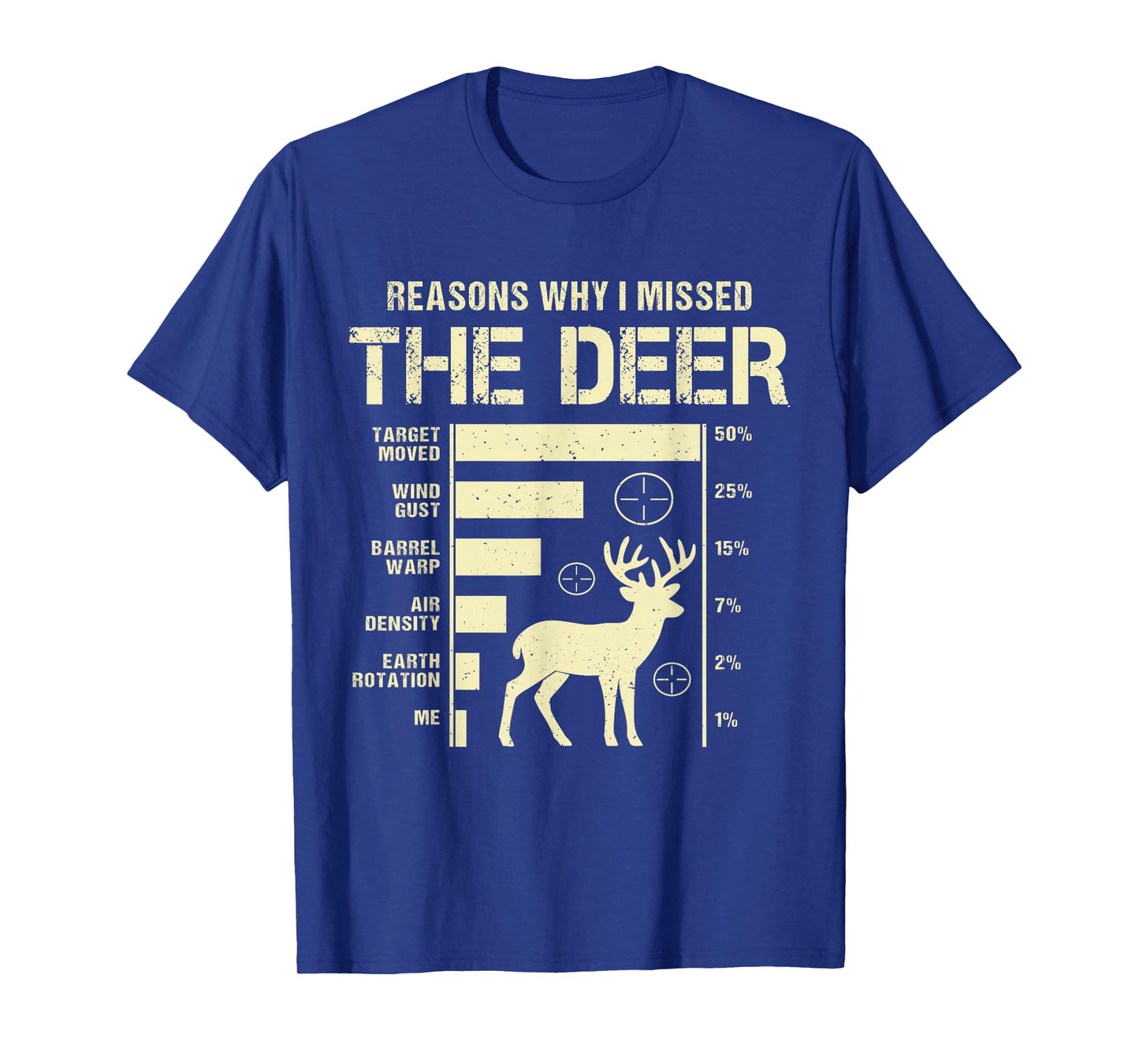 Funny Deer Hunting Reasons Why I Missed The Deer Hunters T-Shirt