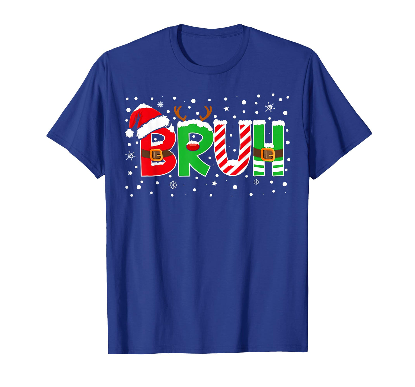 Bruh Funny Saying Bro Teens Boys Kids Christmas Pajamas Xmas T-Shirt