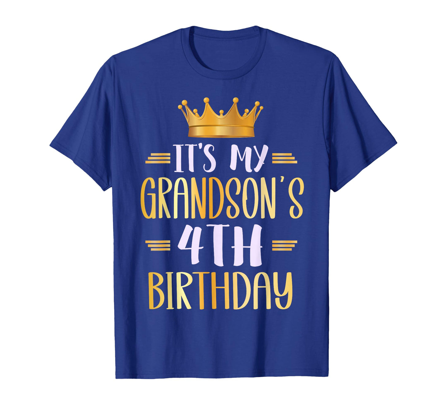 It's My Grandson's 4th Birthday Happy 4 Years Old T-Shirt