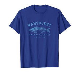 Retro Nantucket Fishing Graphic T-Shirt