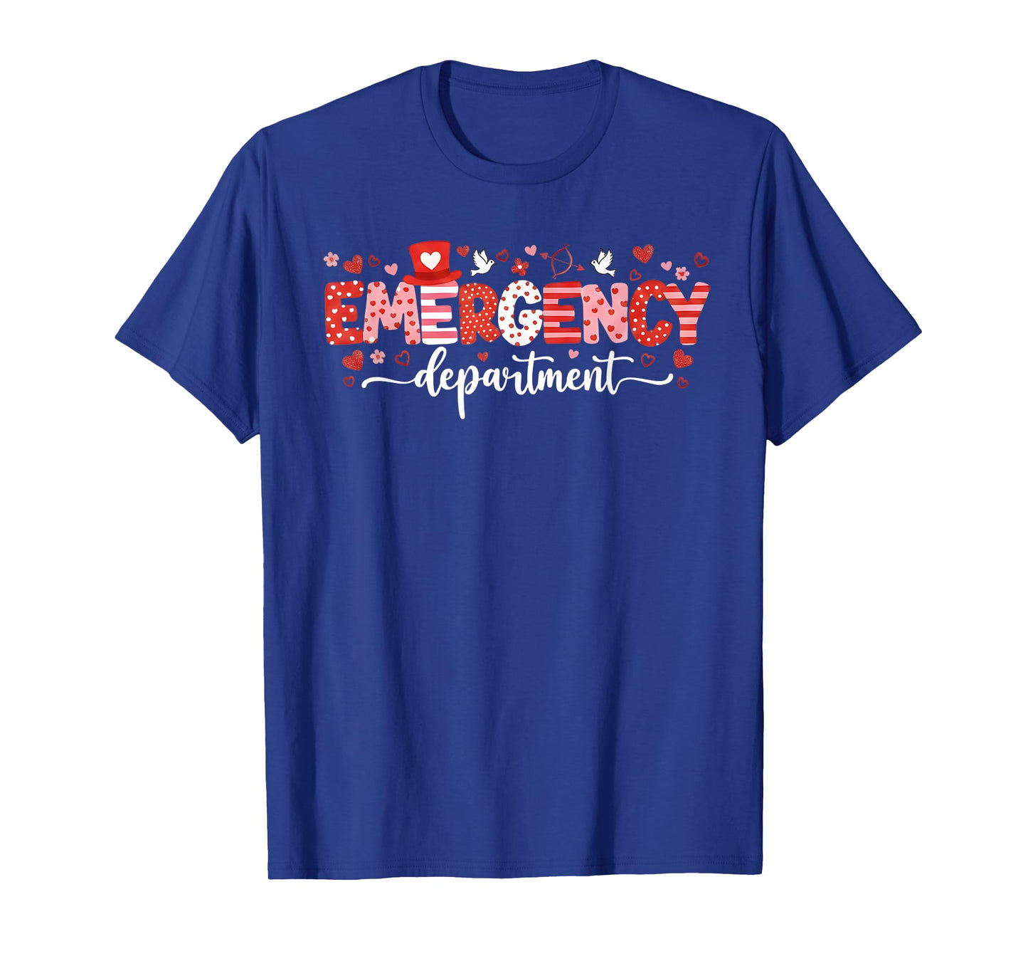 Emargency Department Valentines Day ED ER Nurse Women T-Shirt