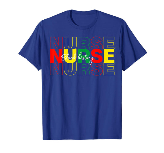 Nurse Black History Black Nurse African Juneteenth T-Shirt