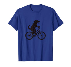 Dog Riding Bicycle Funny Cycling Lover Men Women Kids T-Shirt