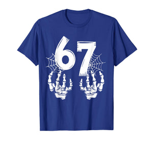 Funny Six Seven 6 7 Meme Number 67 Design Couples Halloween T-Shirt