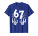 Funny Six Seven 6 7 Meme Number 67 Design Couples Halloween T-Shirt