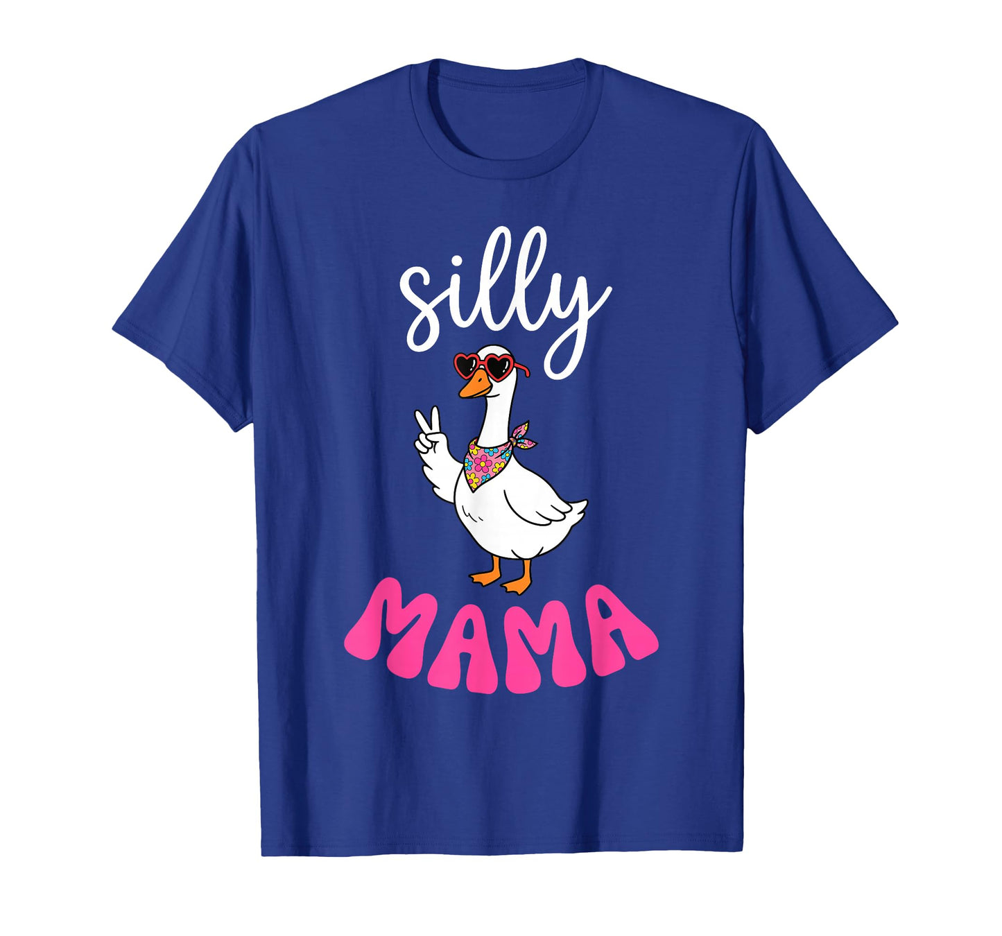 Funny Silly Mama Goose Mom Family Matching Birthday Party T-Shirt