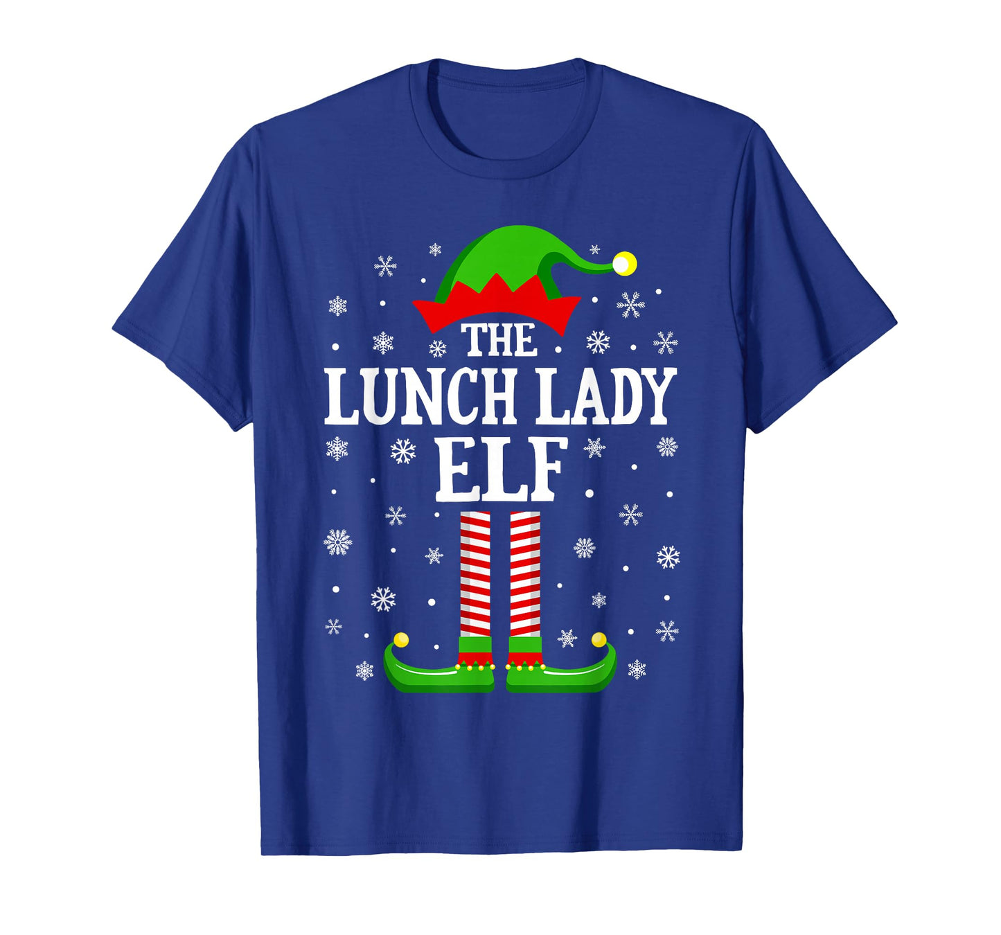 Lunch Lady Elf Funny Christmas Family Matching T-Shirt