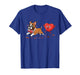Funny Boxer Dog Heart Chocolate Valentine Womens Mens Kids T-Shirt