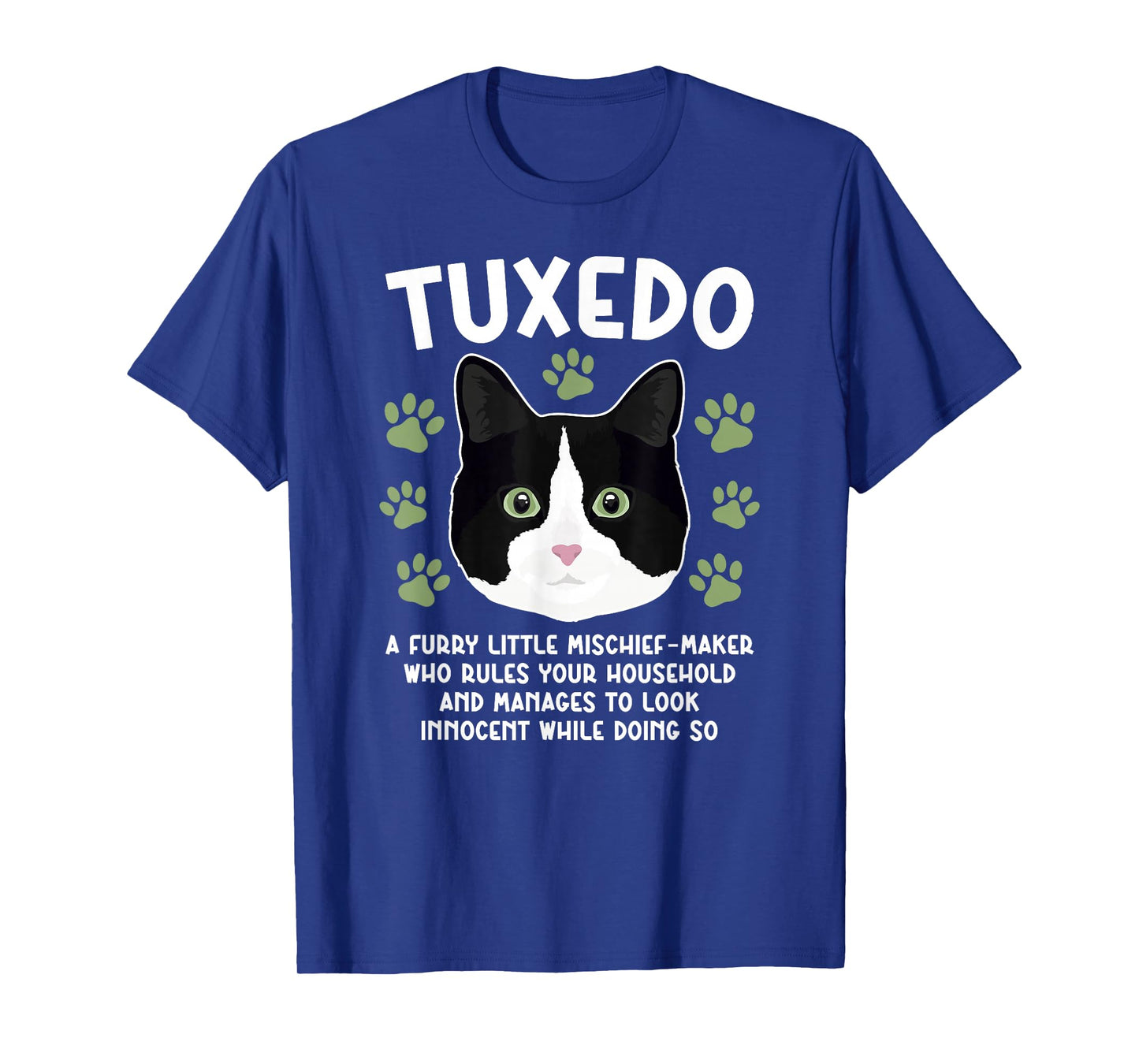 Tuxedo Cat Definition Tuxedo Cat Owner Tuxedo Cat Lover T-Shirt