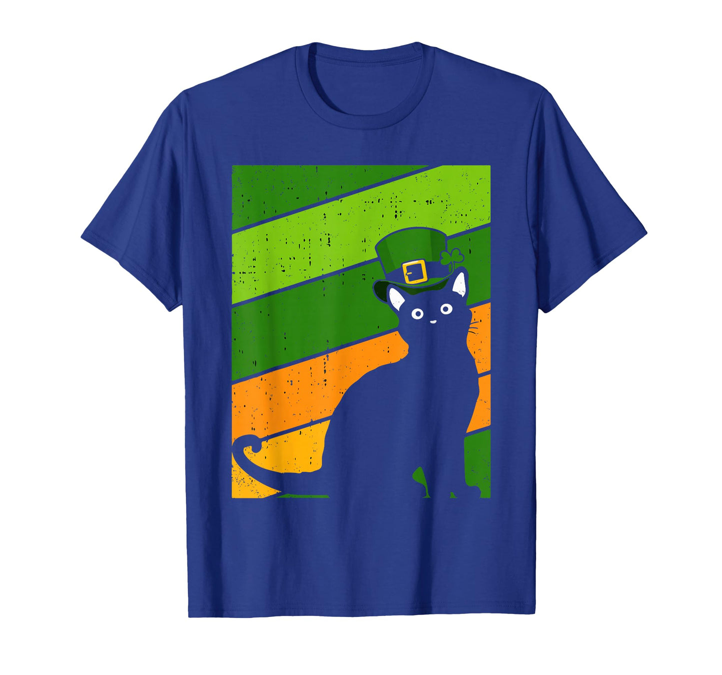 St Patricks Day Black Cat Irish Pride Kitten Lover T-Shirt