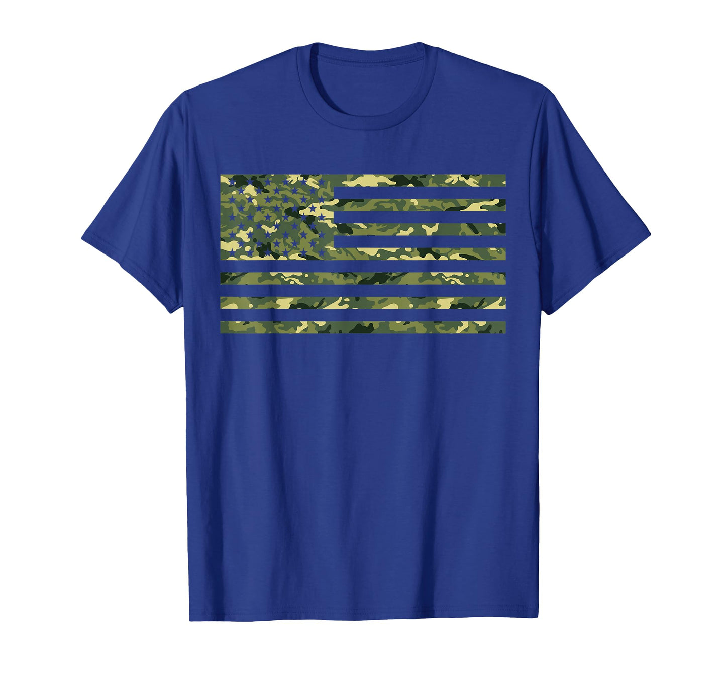 Proud Veteran Camouflage United States Army Soldier US Flag T-Shirt