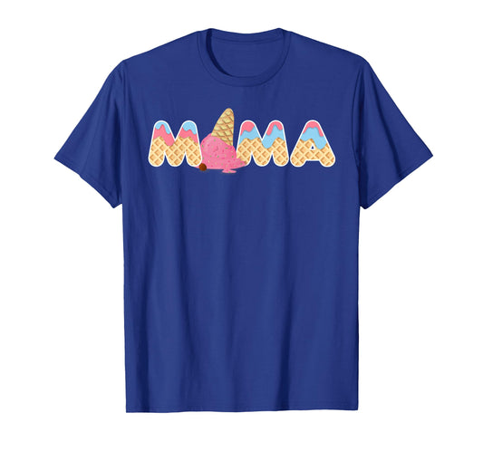 Ice Cream Mama 1st Birthday Matching Family T-Shirt