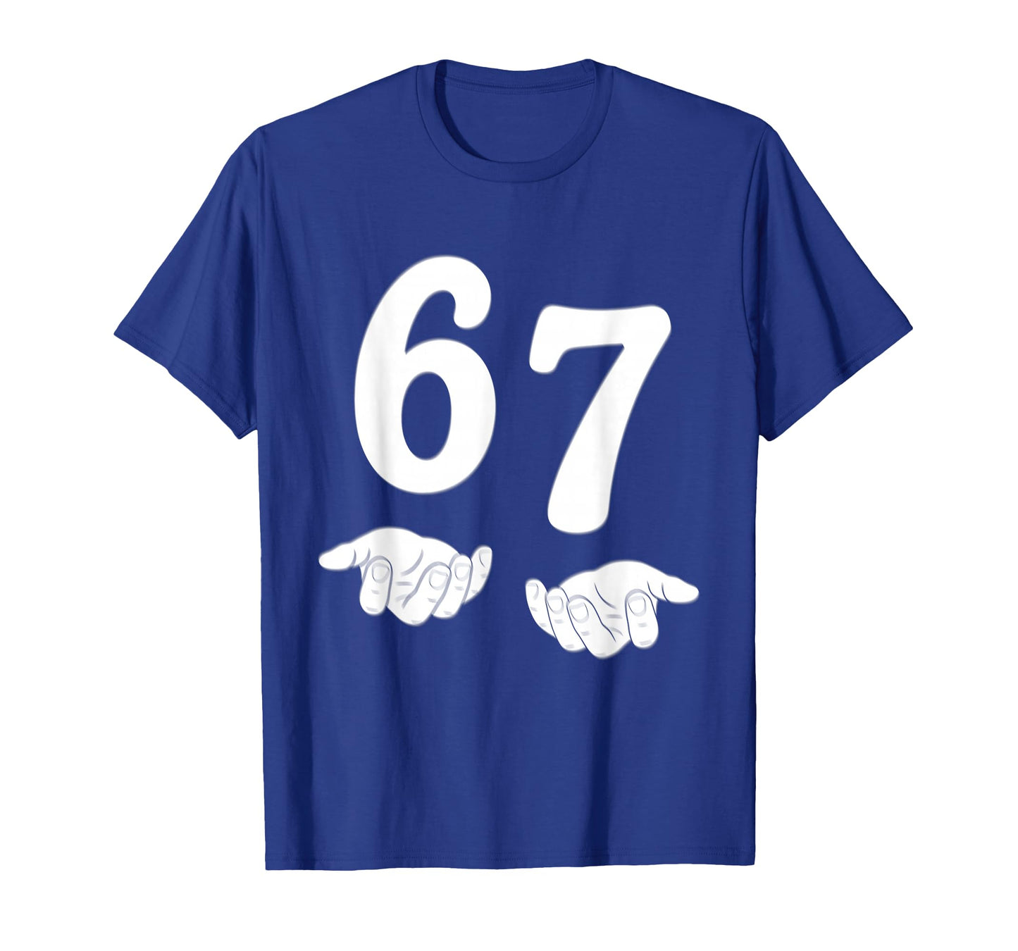 Funny Six Seven 6 7 Meme Gen Alpha Slang 67 Hands Kids T-Shirt