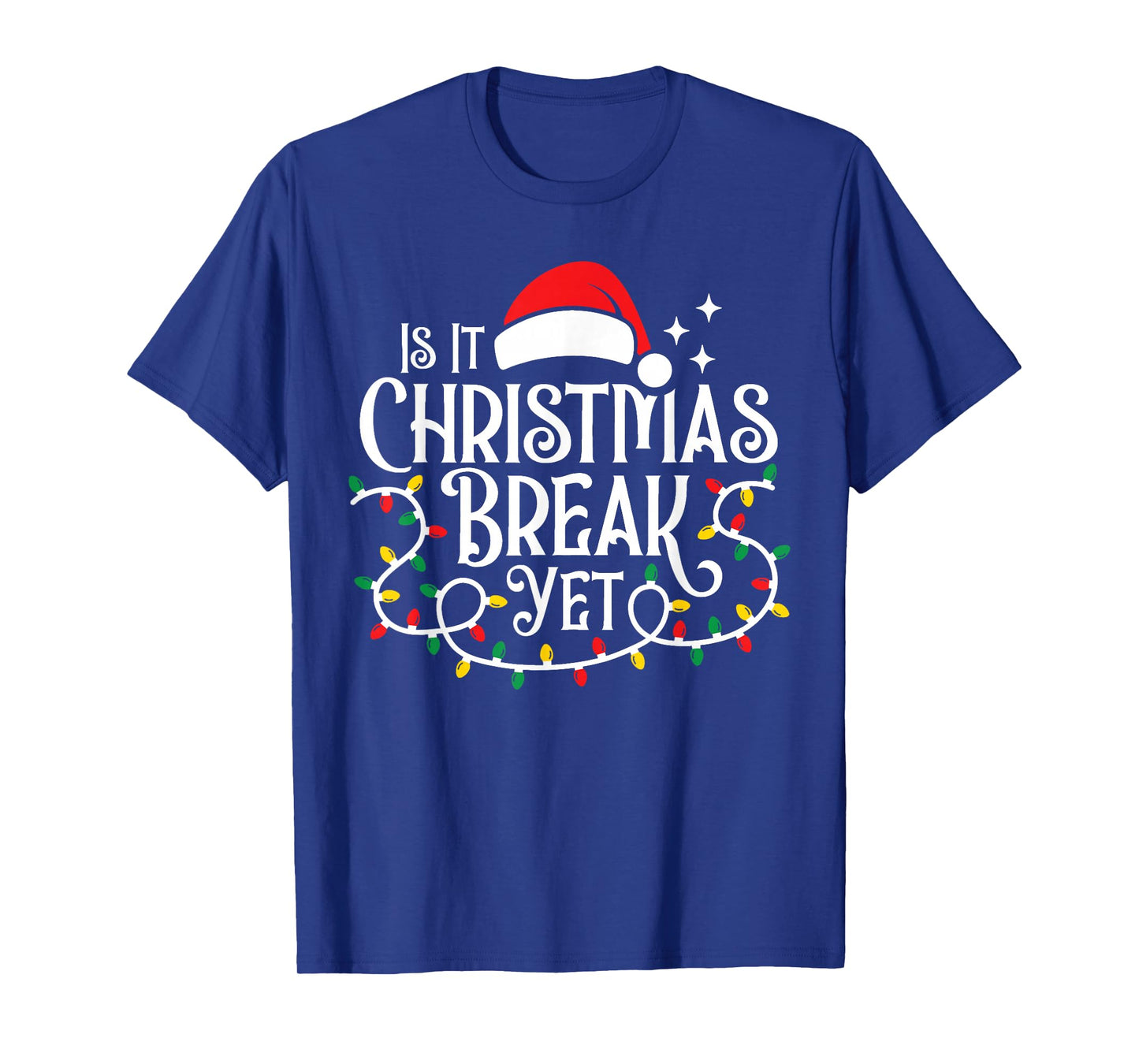 is It Christmas Break Yet Funny Retro Festive Theme T-Shirt