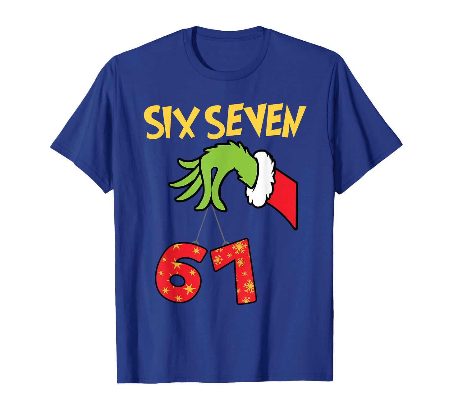 6 7 Six Seven Gen Z Alpha Meme Slang Holiday Merry Christmas T-Shirt