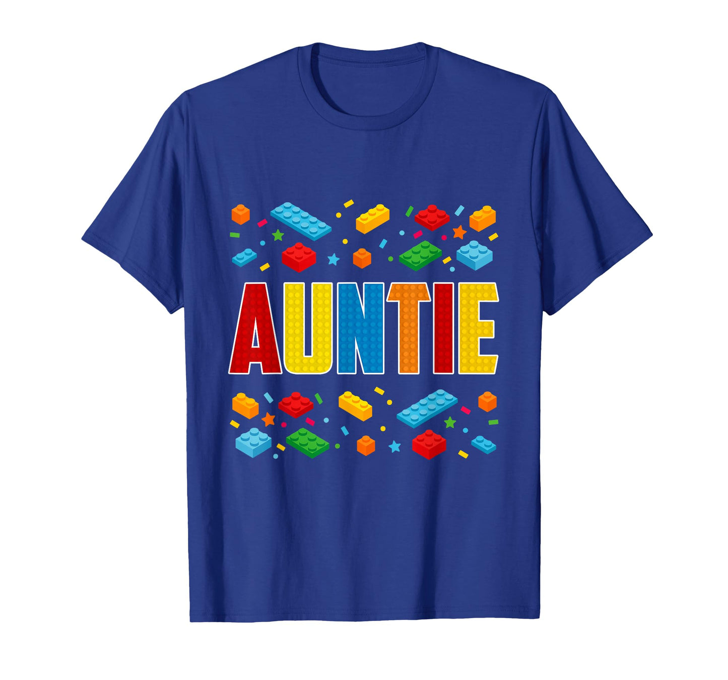 Auntie - Brick Builder Block Building Aunt T-Shirt