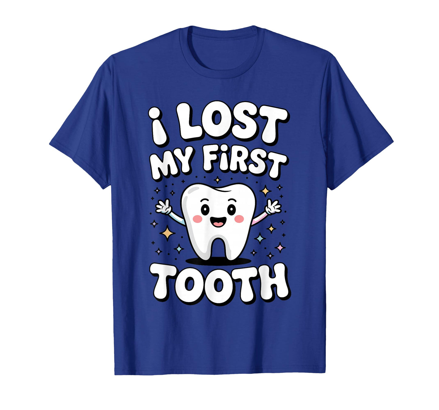 First Lost Tooth Art for Kids Boys Girls Lost First Tooth T-Shirt