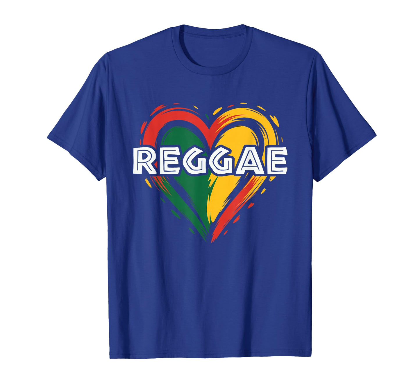 Reggae Music Heart Jamaica Rastafari Roots Jamaican T-Shirt