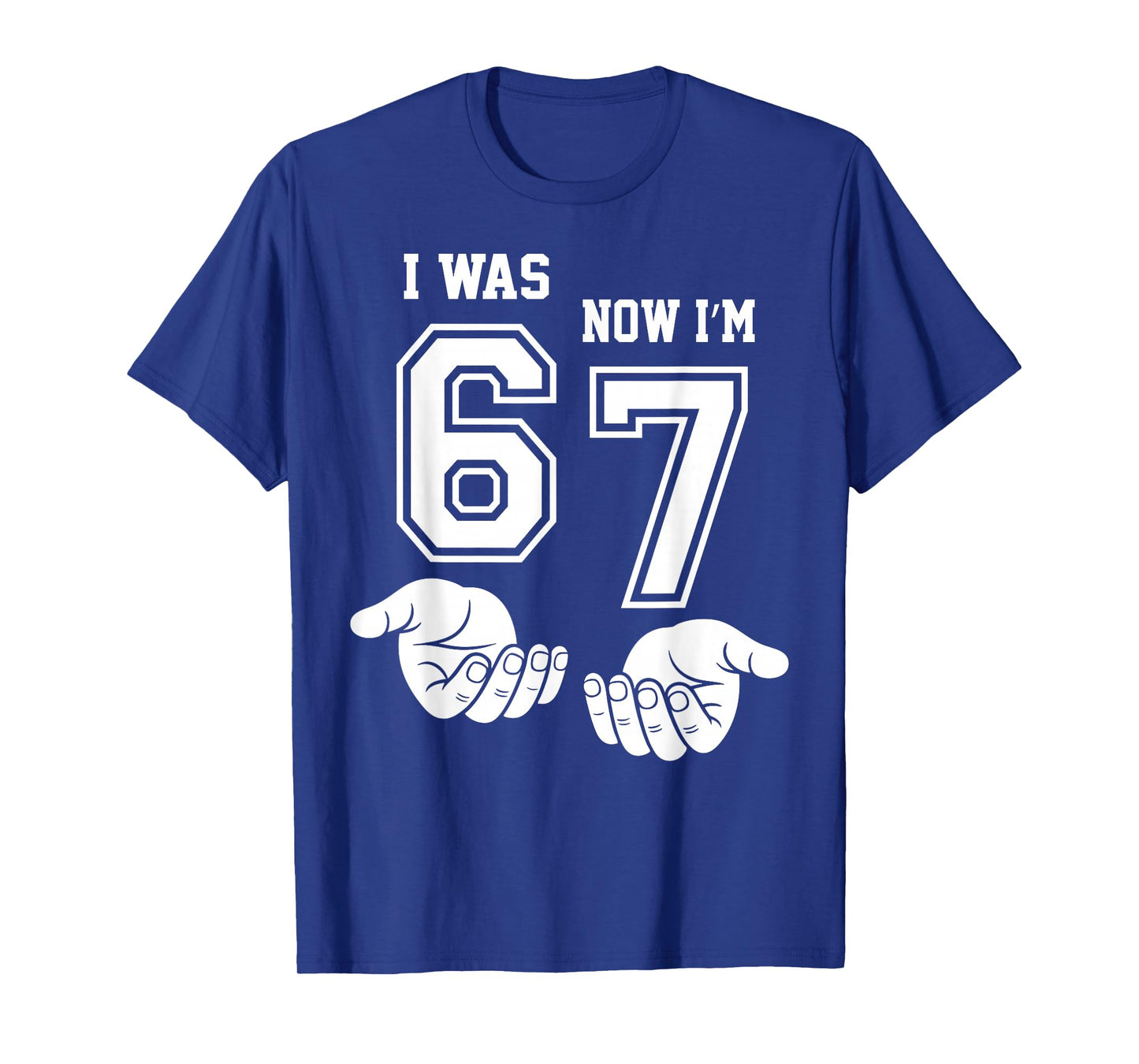 7 Year Old Birthday Shirt was 6 Now I'm 7 67 Funny for Kids T-Shirt
