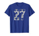 Soccer Pattern Number 27 Jersey Player Uniform #27 T-Shirt