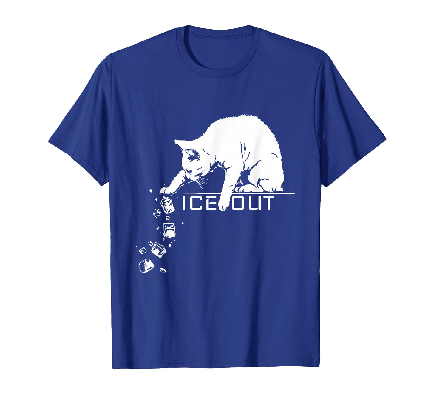 Funny Abolish ICE Out Cat Pushing Icecubes Meme T-Shirt