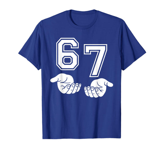 Retro Six Seven 6 7 Funny 67 Gen Alpha Slang 6-7 Meme School T-Shirt