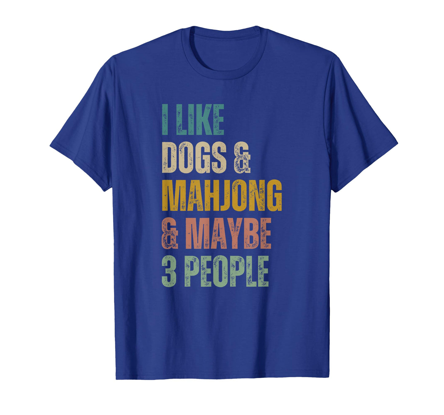 Funny Mahjong and Dogs Lover T-Shirt