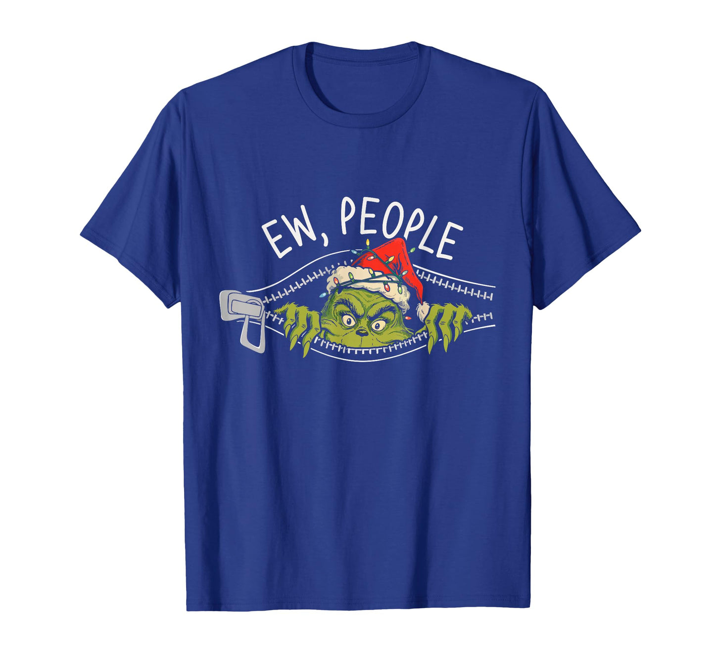 Ew People Xmas Funny Santa Sarcastic Anti Social Introvert T-Shirt