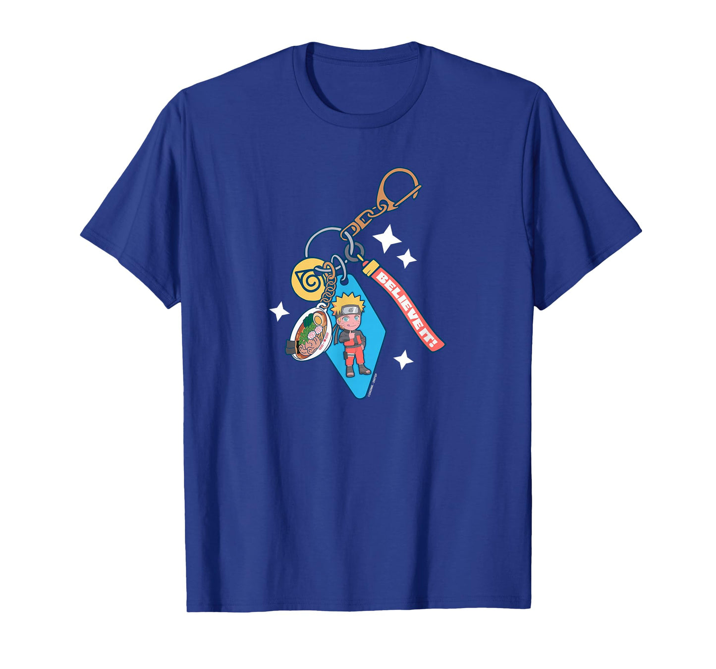 Naruto Shippuden Keychain Collage Chibi Naruto Anime T-Shirt