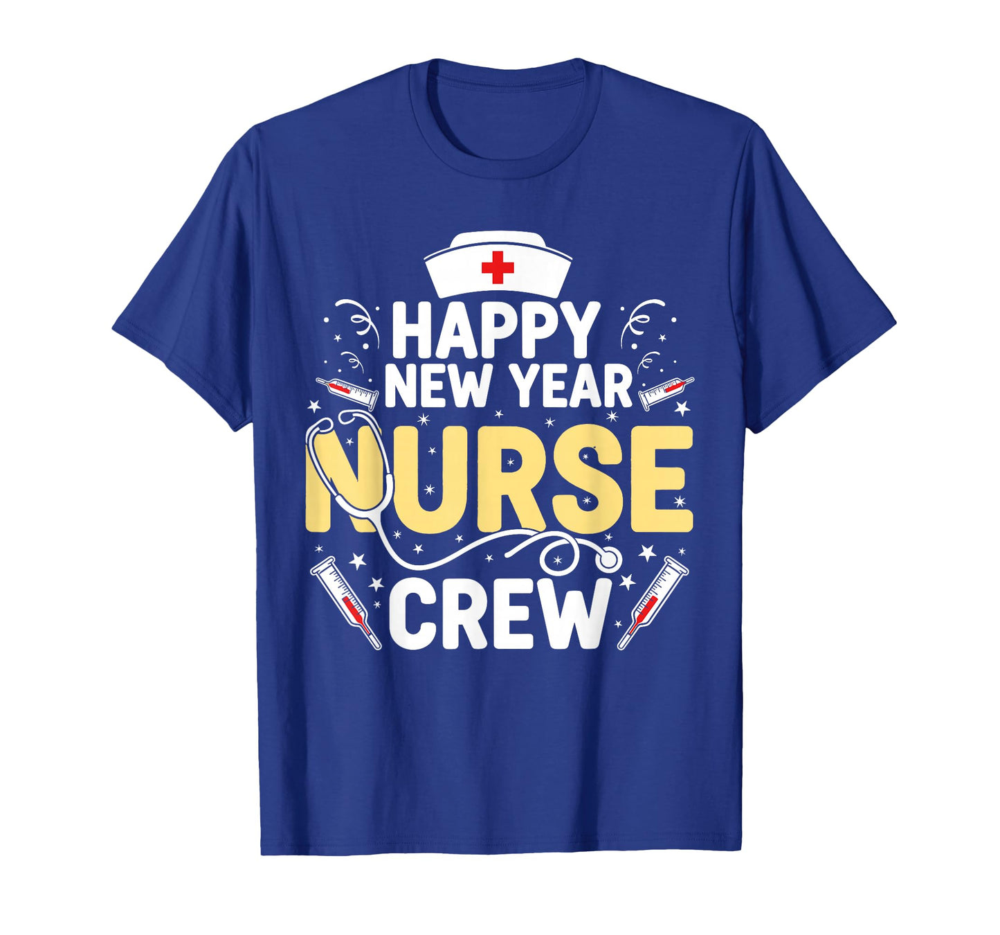 Happy New Year Nurse Shirt, Fireworks Stethoscope NYE 2026 T-Shirt