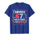 I Survived 67 Days of School Lunches Cafeteria Lunch Lady T-Shirt