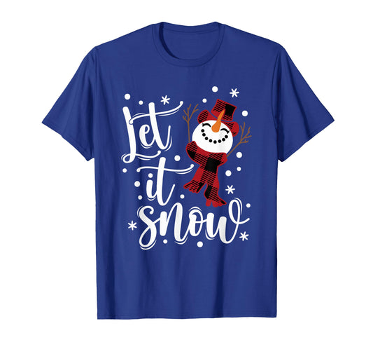 Snowmen Let It Snow Christmas Funny Family Matching Xmas T-Shirt