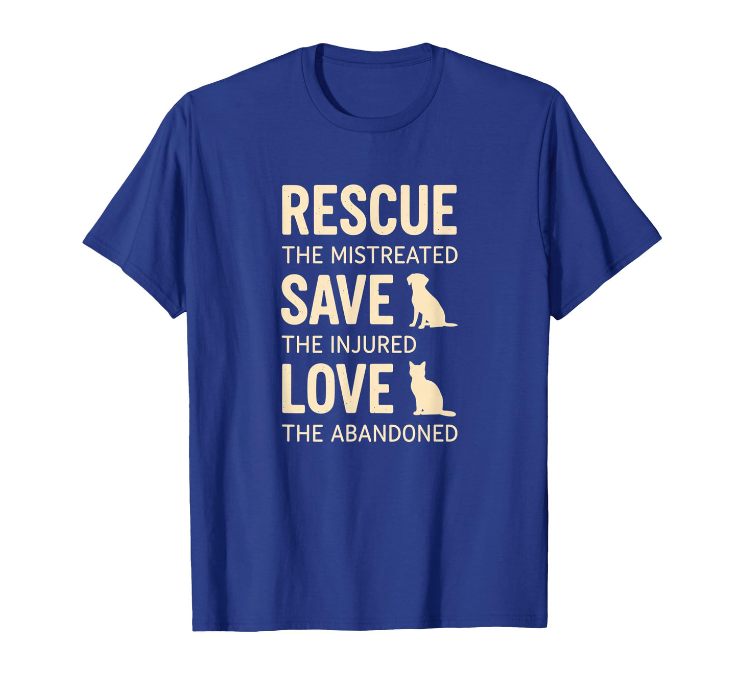 Cat Rescue - Rescue The Mistreated Save The Injured Love T-Shirt