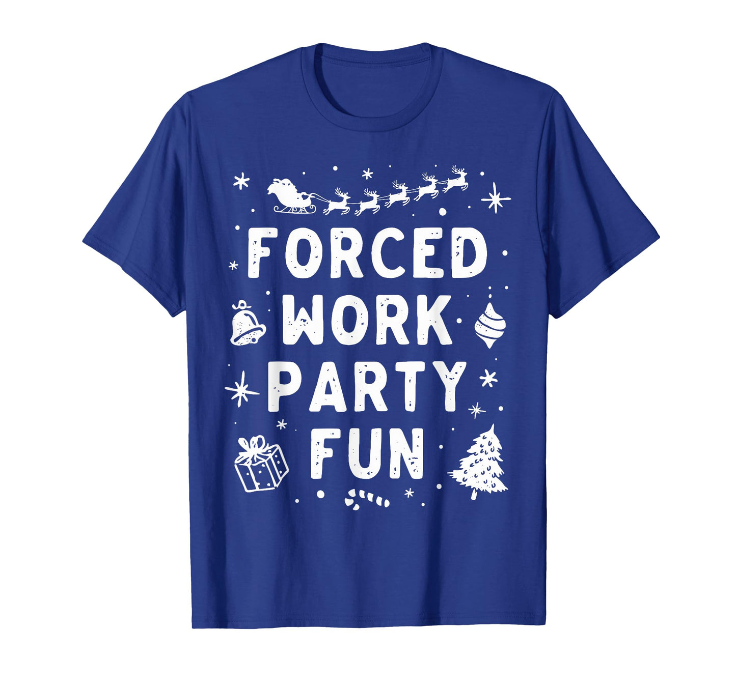 Vintage Forced Work Party Fun Merry Christmas Party Holiday T-Shirt