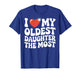 Funny Favorite Oldest Daughter Proud Parent Senior Child T-Shirt