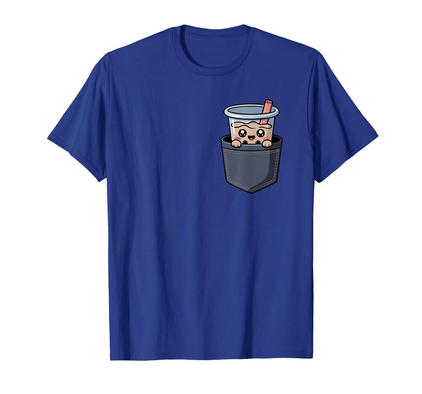 Kawaii Pocket Boba Tea Halloween Costume Lazy Costume Kids T-Shirt